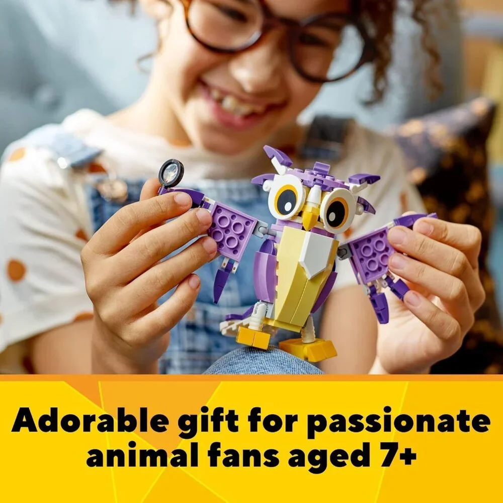 NEW LEGO 31125 Creator 3 in 1 OWL SQUIRREL RABBIT Fantasy Forest Creatures Woodl - Picture 3 of 15